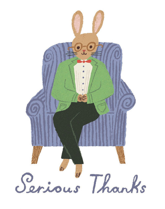 Love Muchly Greeting Cards: Thank You - Serious Thanks (Pack of 6)