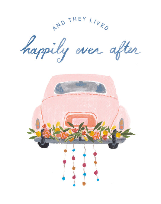 Love Muchly Greeting Cards: Wedding - And They Lived Happily Ever After (Pack of 6)