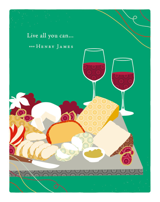 Positively Green Greeting Cards: Birthday - Live all you can (Pack of 6)