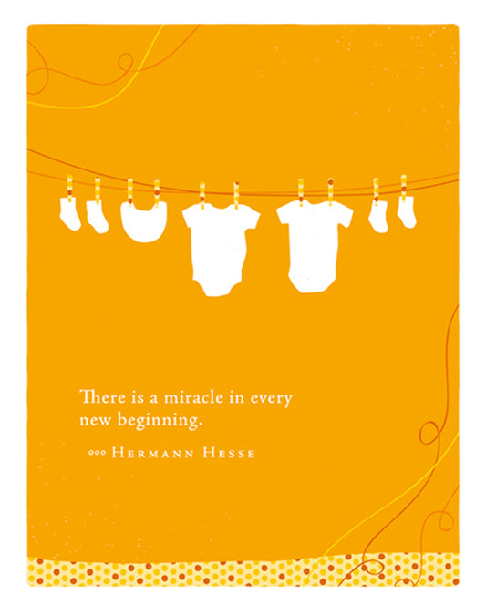 Positively Green Greeting Cards: Baby - There is a miracle in every (Pack of 6)
