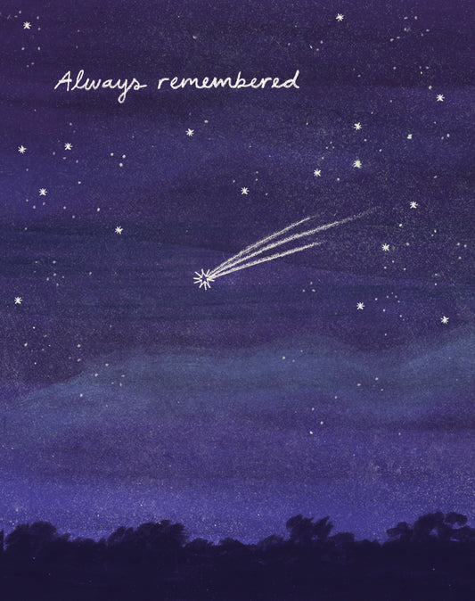 Love Muchly Greeting Cards: Sympathy - Always remembered (Pack of 6)