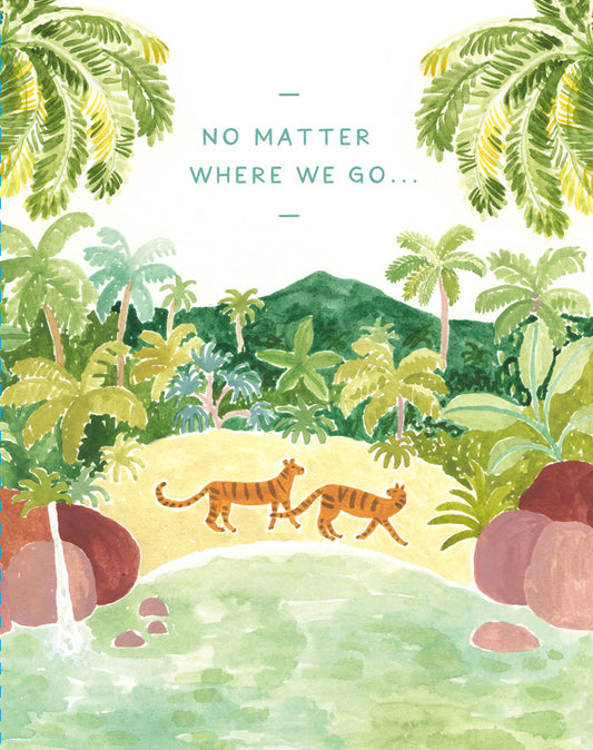 Love Muchly Greeting Cards: Love - No matter where we go (Pack of 6)