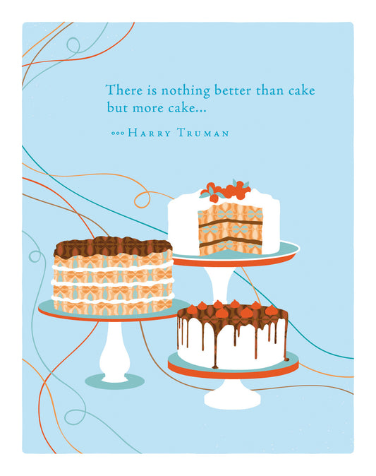 Positively Green Greeting Cards: Birthday - There is nothing better than cake but (Pack of 6)