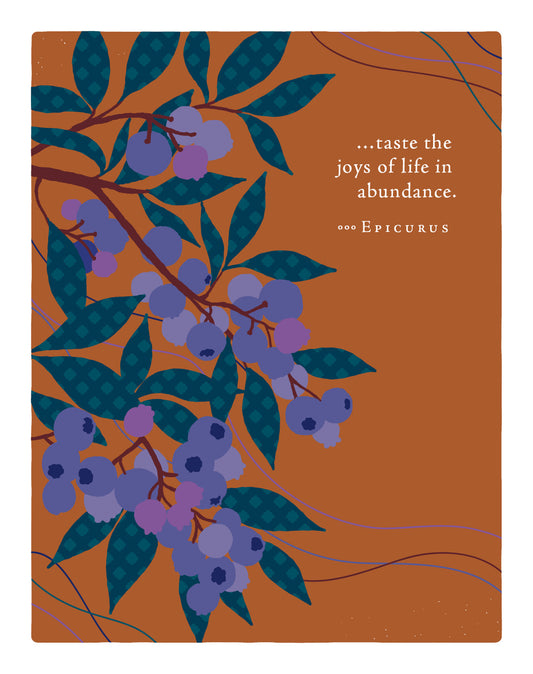 Positively Green Greeting Cards: Birthday - Taste the joys of life in abundanc (Pack of 6)