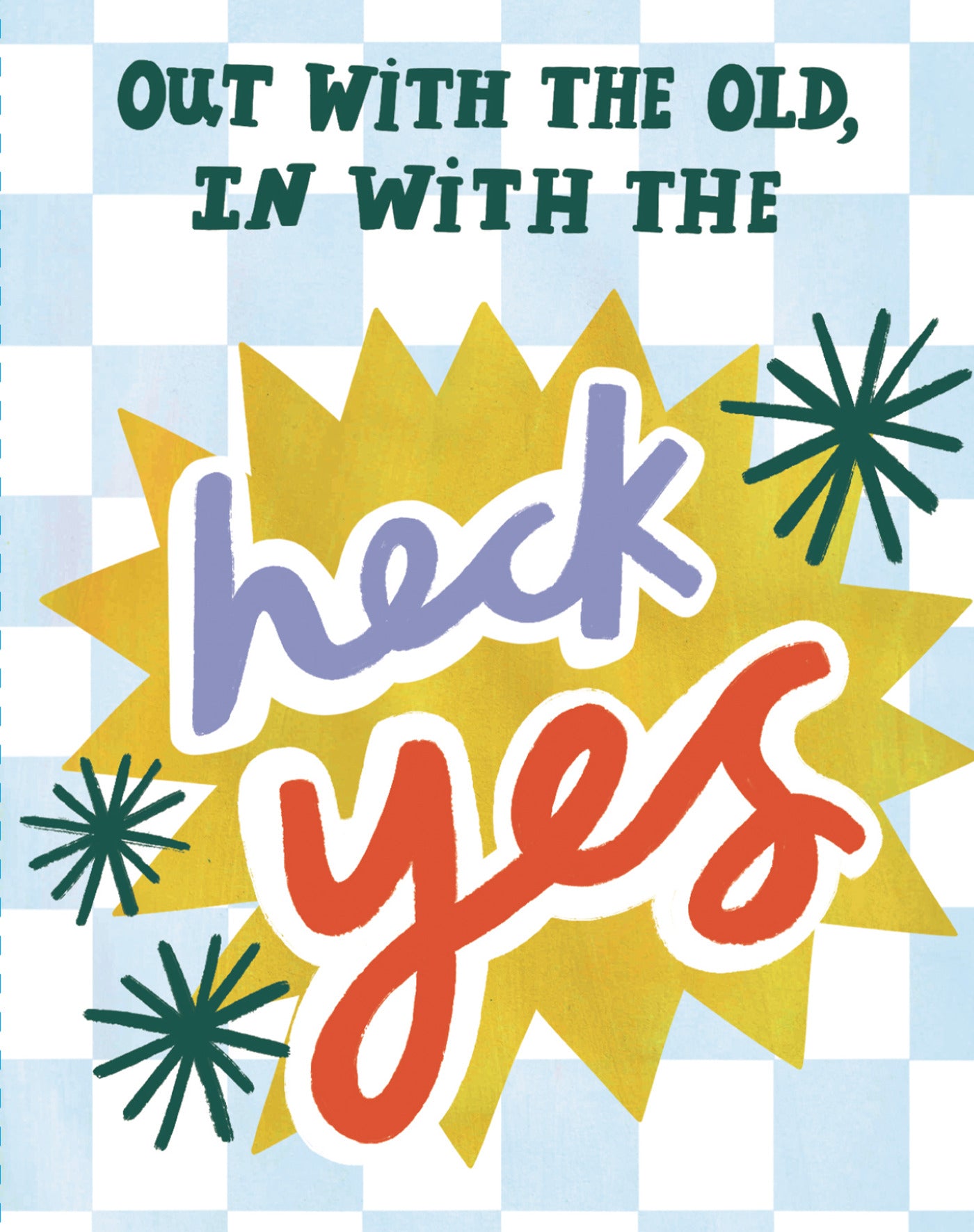 Love Muchly Greeting Cards: Birthday - Out with the old, in with the heck yes (Pack of 6)