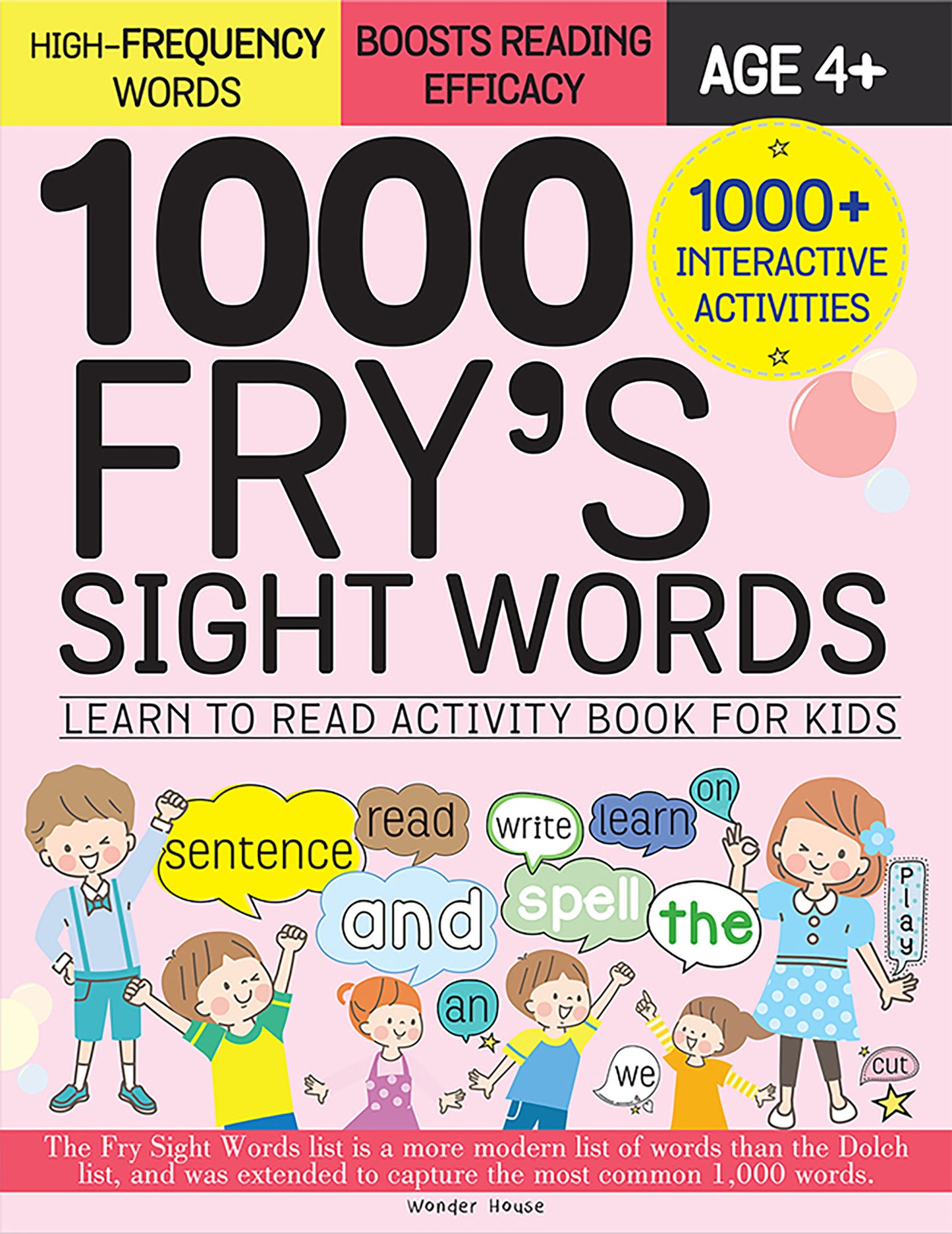 1000 Fry s Sight Words: Learn to Read Activity Book for Kids