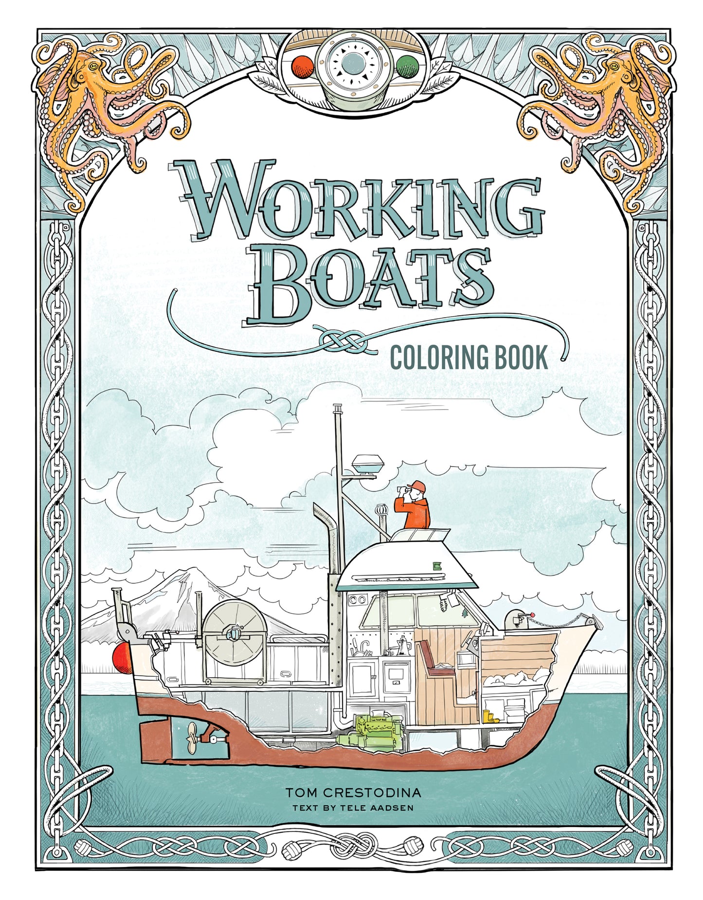Working Boats Coloring Book (Coloring Books for Kids Ages 8-12)