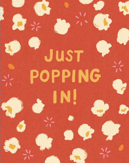 Love Muchly Greeting Cards: Birthday - Just popping in! (Pack of 6)