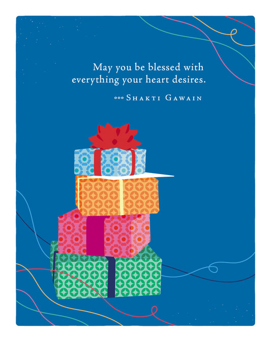 Positively Green Greeting Cards: Birthday - May you be blessed with everything your (Pack of 6)