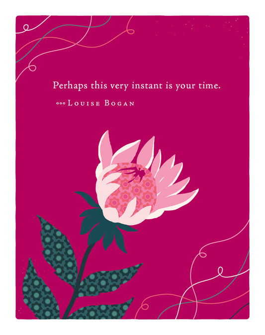 Positively Green Greeting Cards: Birthday - Perhaps this very instant is your time (Pack of 6)