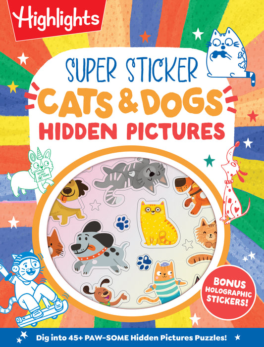 Super Sticker Cats &amp; Dogs Hidden Pictures