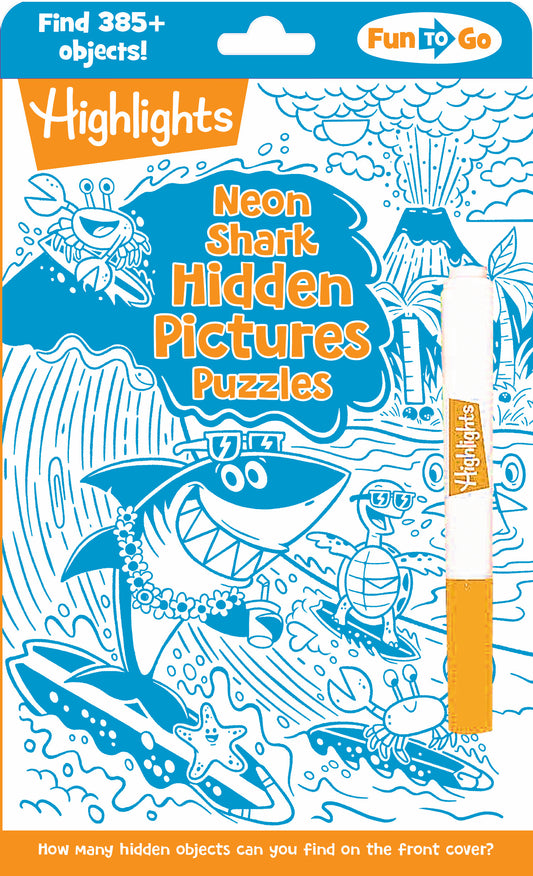 Neon Shark Hidden Pictures Puzzles