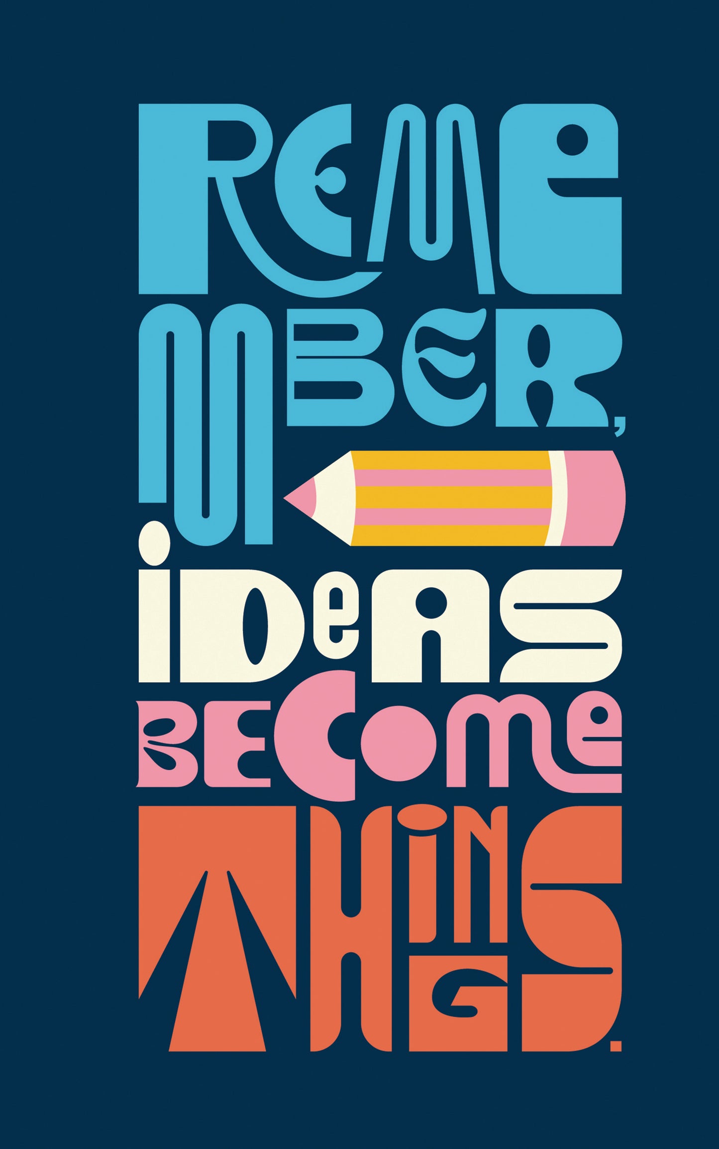 Write Now Journal: Remember, Ideas Become Things.