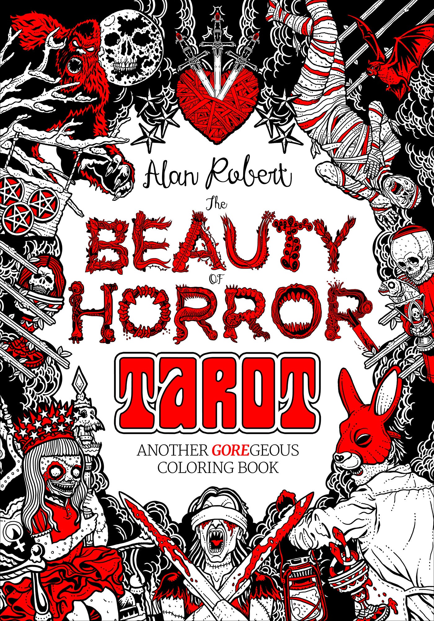 The Beauty of Horror: Tarot Coloring Book