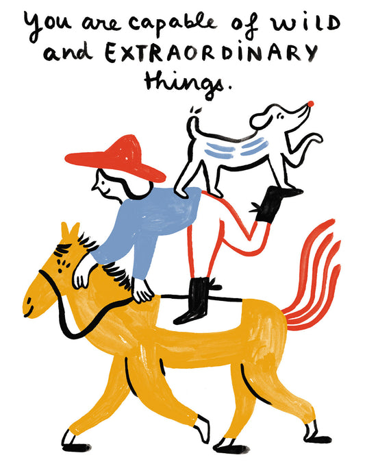Love Muchly Greeting Cards: Birthday - You Are Capable of Wild and ExtraordinaryThings (Pack of 6)