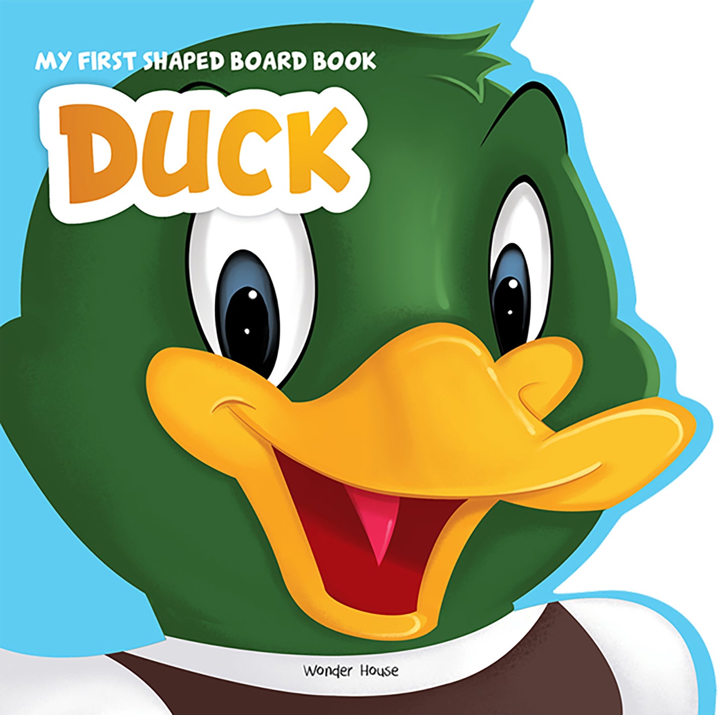 My First Shaped Board Book - Duck, Die-Cut Animals, Picture Book for Children