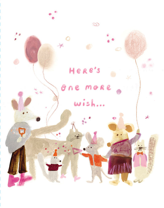 Love Muchly Greeting Cards: Birthday - Here's one more wish. (Pack of 6)
