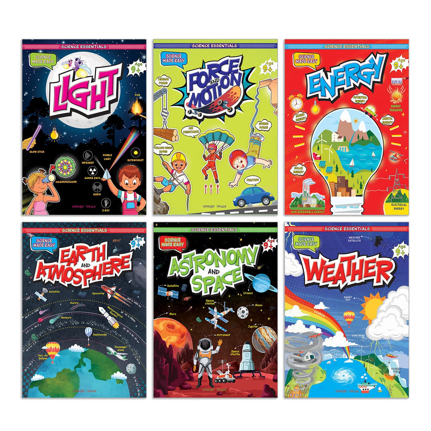 Science Essentials: Science Made Easy Boxed Set [Box Set of 6 Books] / Illustrated Science Book for Kids / Simplified Concepts of Science / Kids’ Book