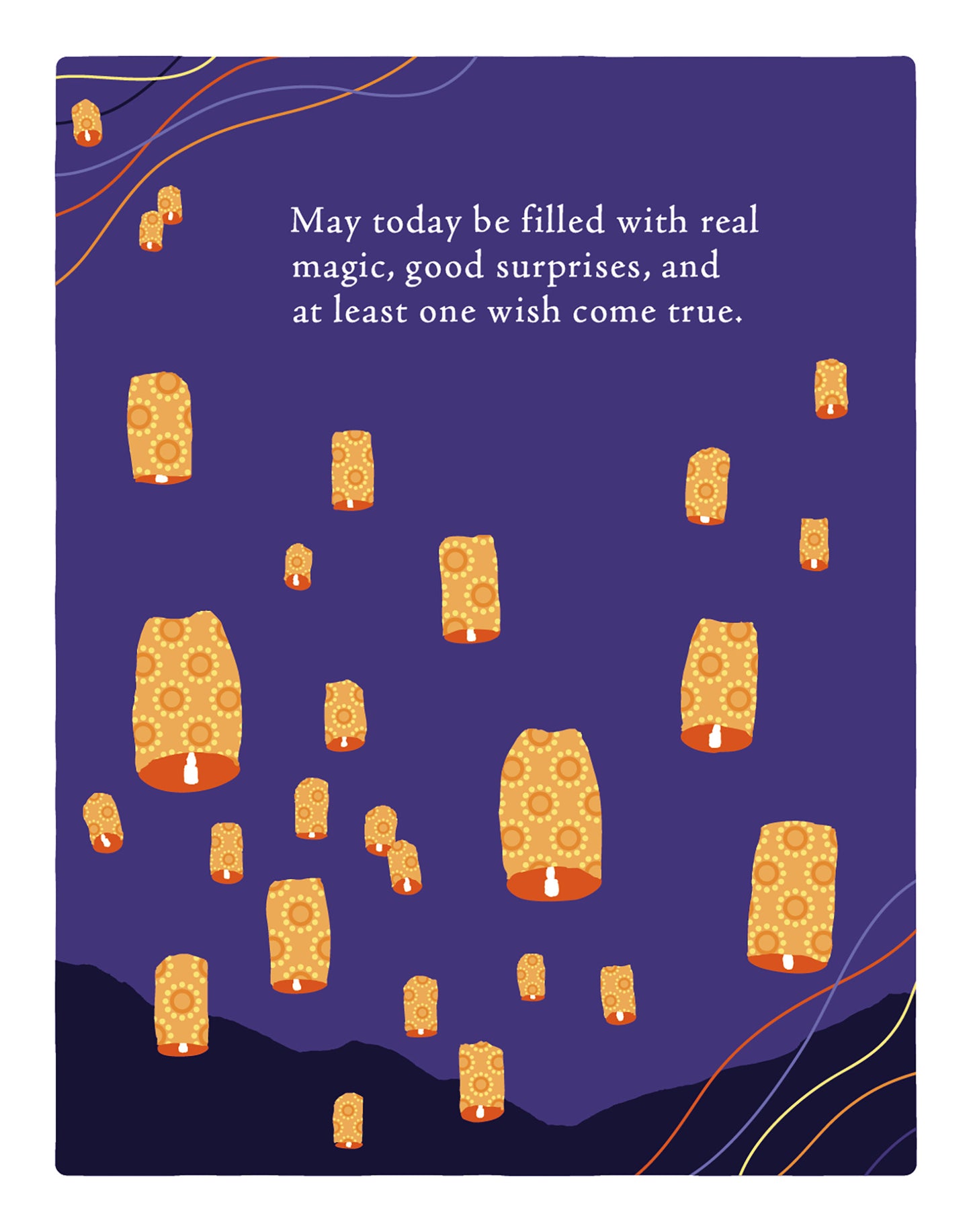Positively Green Greeting Cards: Birthday - May Today Be Filled with Real Magic (Pack of 6)
