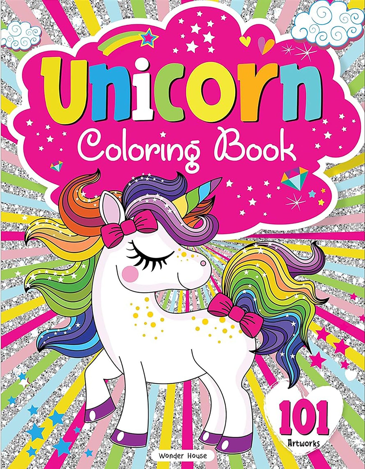 101 Unicorn Colouring Book: Fun Activity Colouring Book For Children