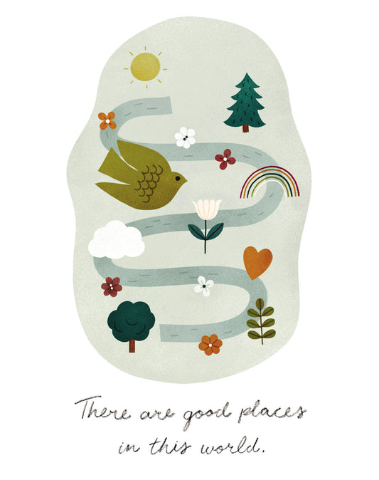 Love Muchly Greeting Cards: Thank You - There are good places in this world (Pack of 6)