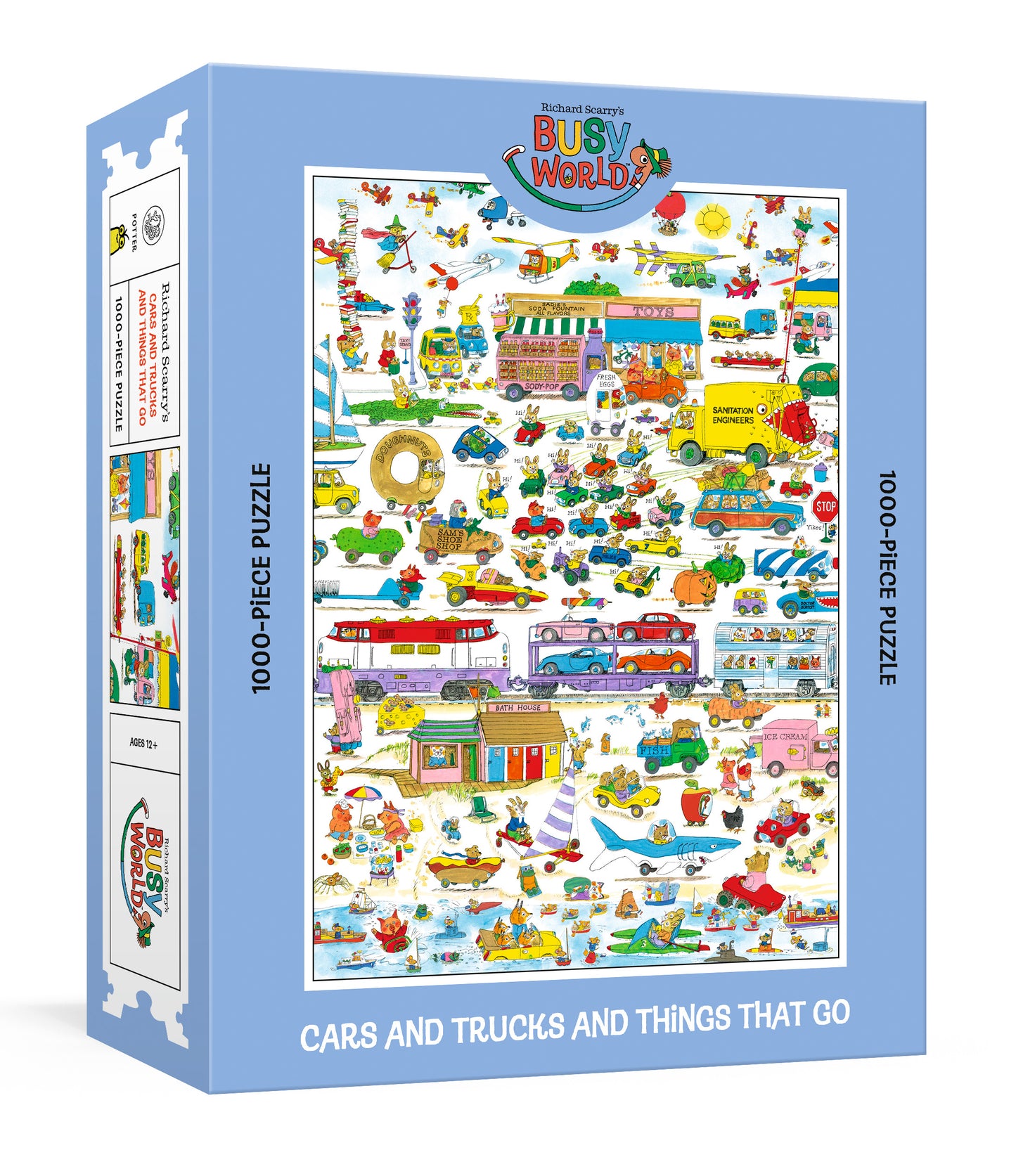 Richard Scarry's Cars and Trucks and Things That Go: 1000-Piece Puzzle