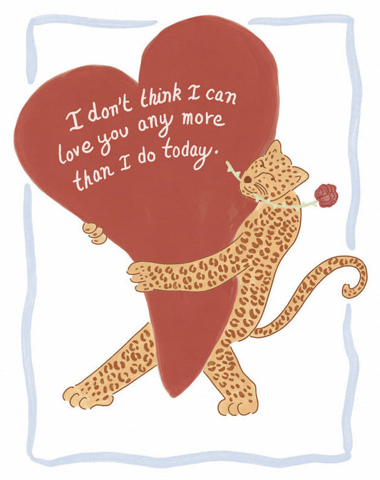 Love Muchly Greeting Cards: Love - I Don't Think I Can Love You Any More Than I Do (Pack of 6)