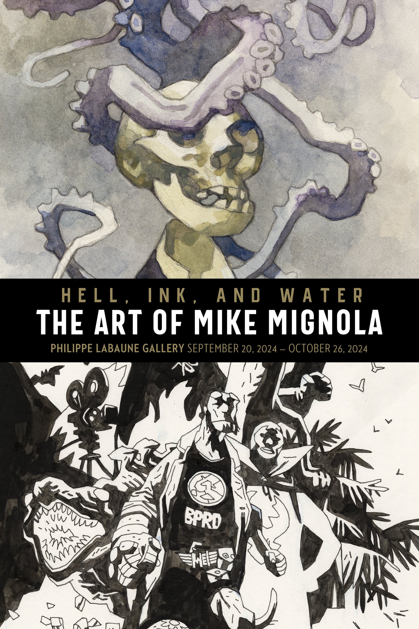 Hell, Ink &amp; Water: The Art of Mike Mignola
