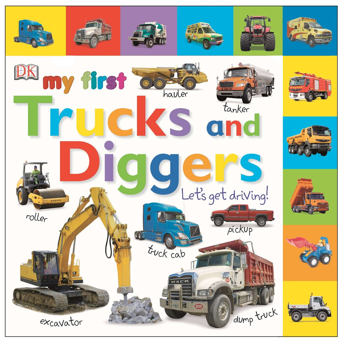 Tabbed Board Books: My First Trucks and Diggers